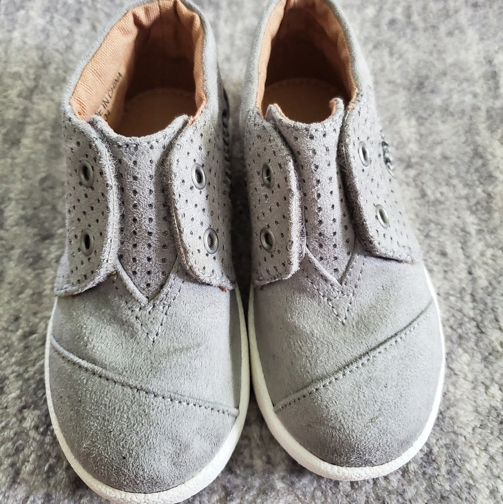 New Toms Bimini High Grey Perforated